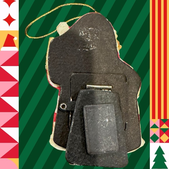 Vintage Santa Resin Photo Frame Ornament - Picture 4 of 4